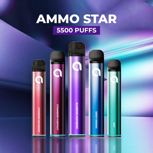 Exploring the Features of AMMO STAR 5500 Puffs with 20MG Nicotine