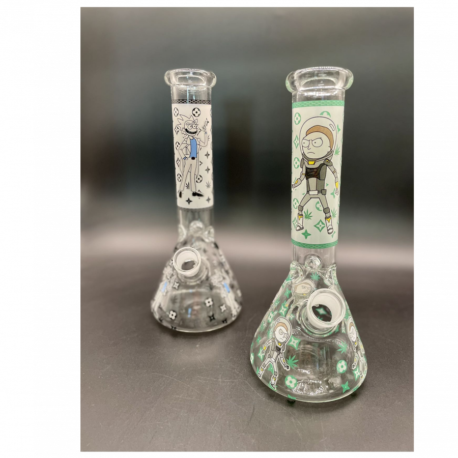 Glass Water Pipe 1048/ BLH 20 Glow in the Dark 26CM Glass Mixed