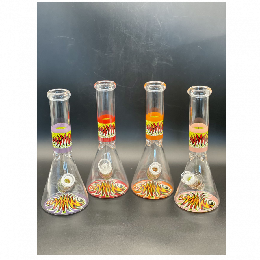 LOT0150 Glass Water Pipe H25cm