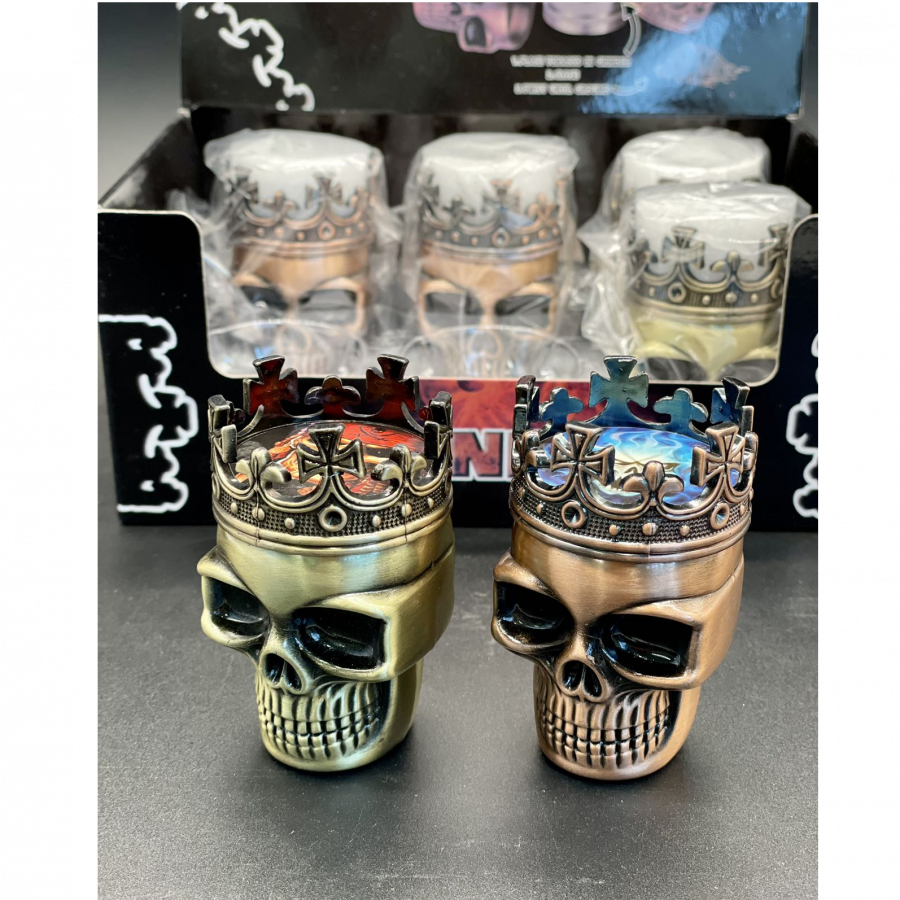 YP 9014 Grinder King Skull Cross Crown Copper