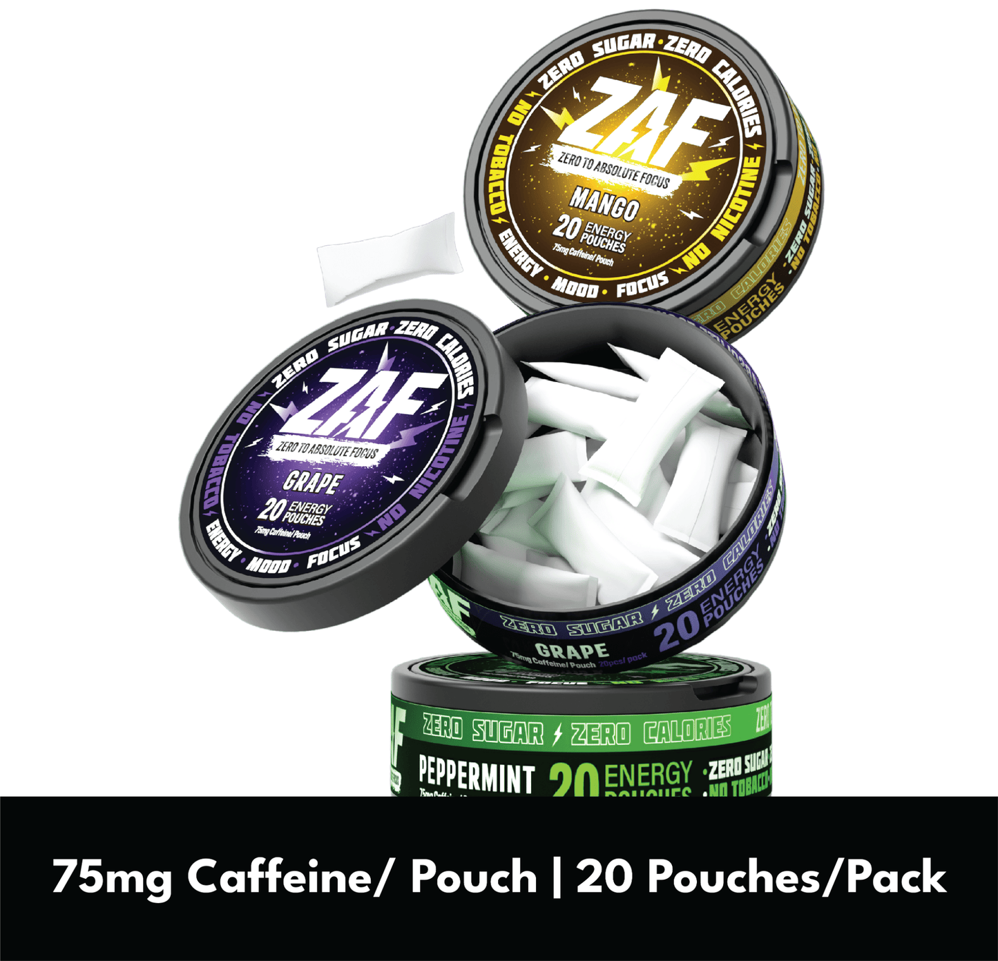 ZAF Caffeine (Energy Pouches)