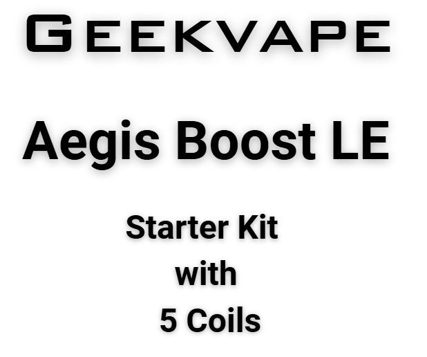 Geekvape Aegis Boost LE (Luxury Edition) Starter Kit with 5 Coils 1500mAh 3.7ml