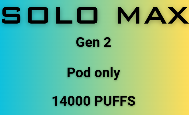Solo MAX 16000 puffs Pods Only 28.5mg