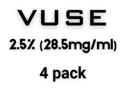 VUSE 4pod pack 28.5mg//ml 2.5%