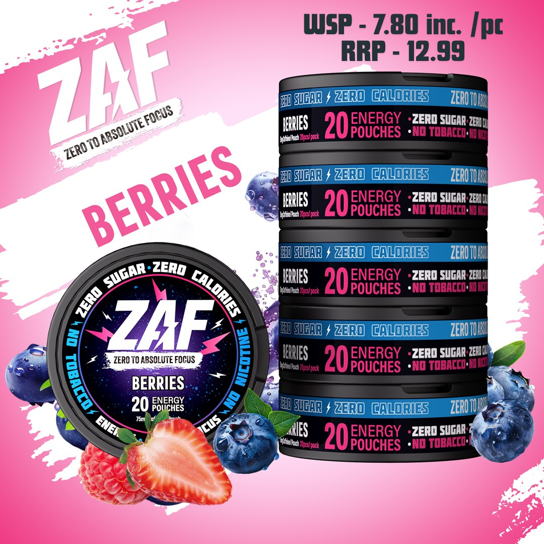 ZAF Caffeine (Energy Pouches)