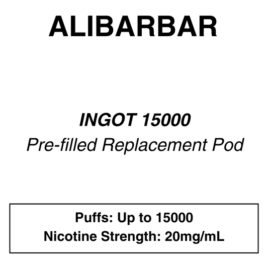 ALIBARBAR Ingot-Kit 15k Puffs  PODS