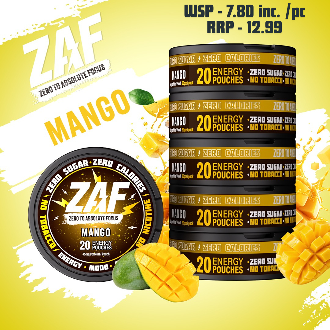 ZAF Caffeine (Energy Pouches)