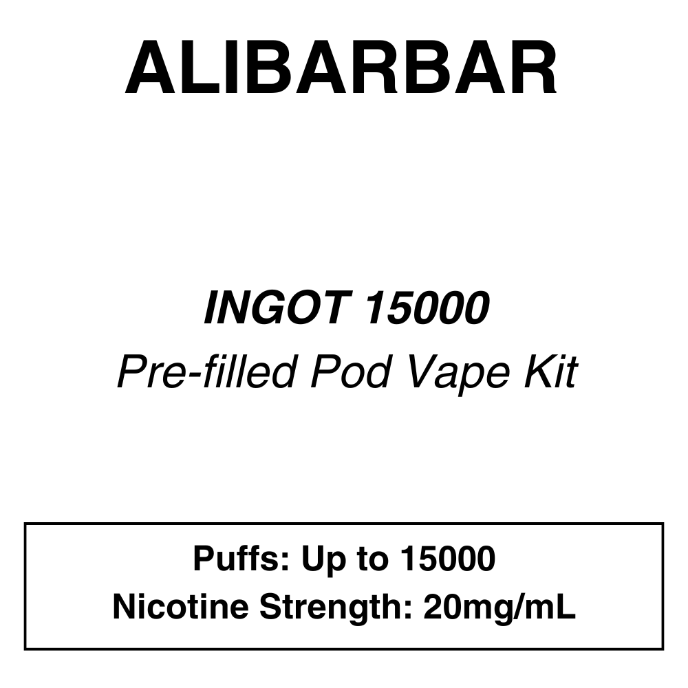 ALIBARBAR Ingot-Kit 15K Puffs