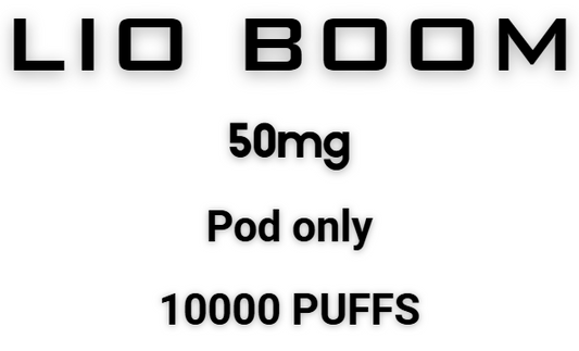 Lio Boom pod only Upto 10k Puffs(50MG)