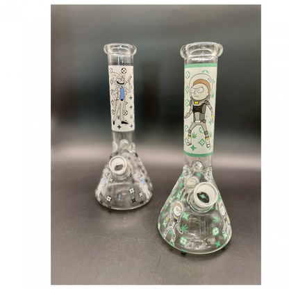Glass Water Pipe 1048/ BLH 20 Glow in the Dark 26CM Glass Mixed