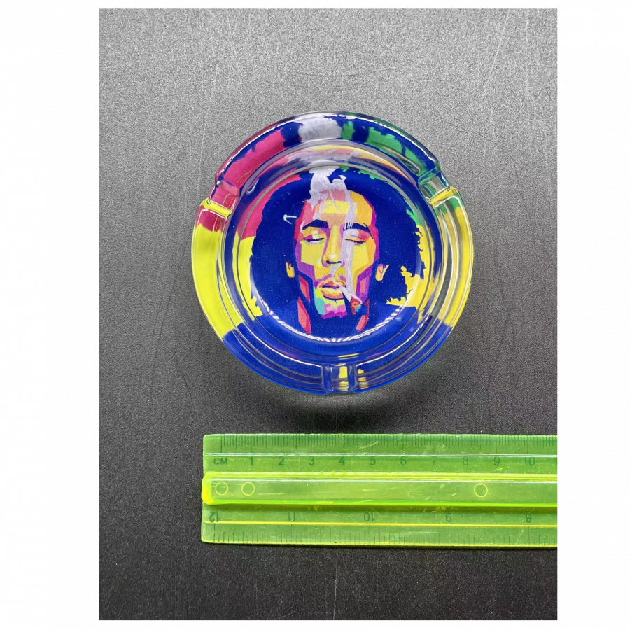 Glass Ashtray YHG 01 Bob Marley Ashtray Glass